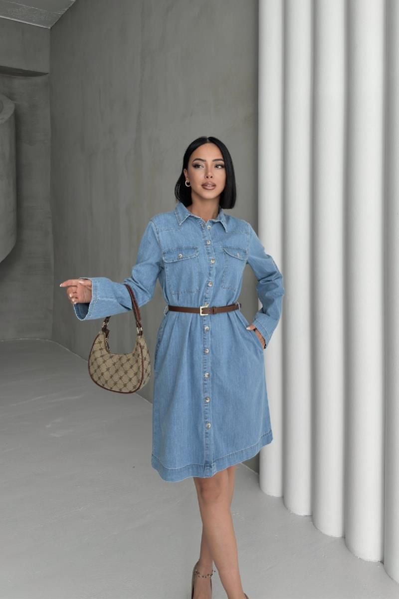 Düğmeli Uzun Gömlek