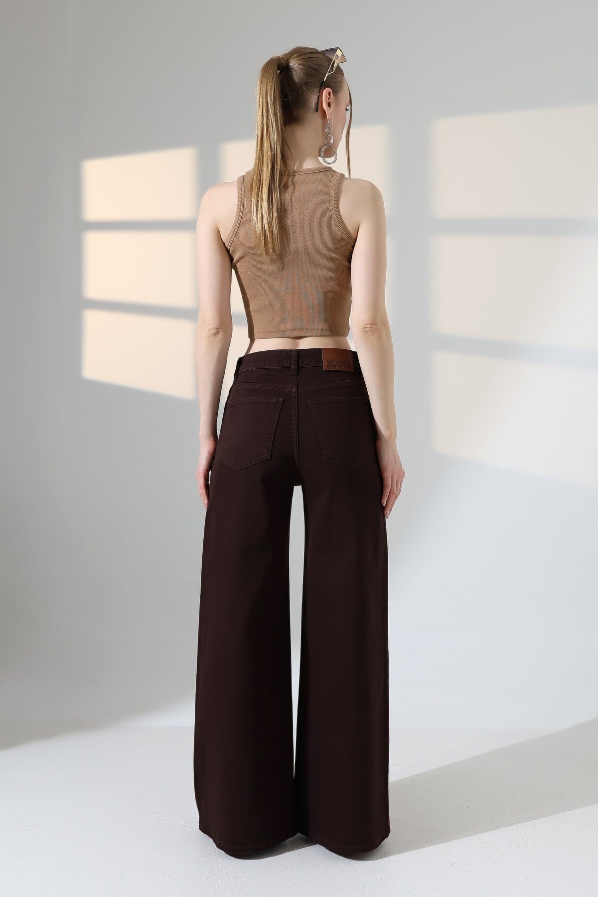 Geniş Paça Kot Pantolon 7082