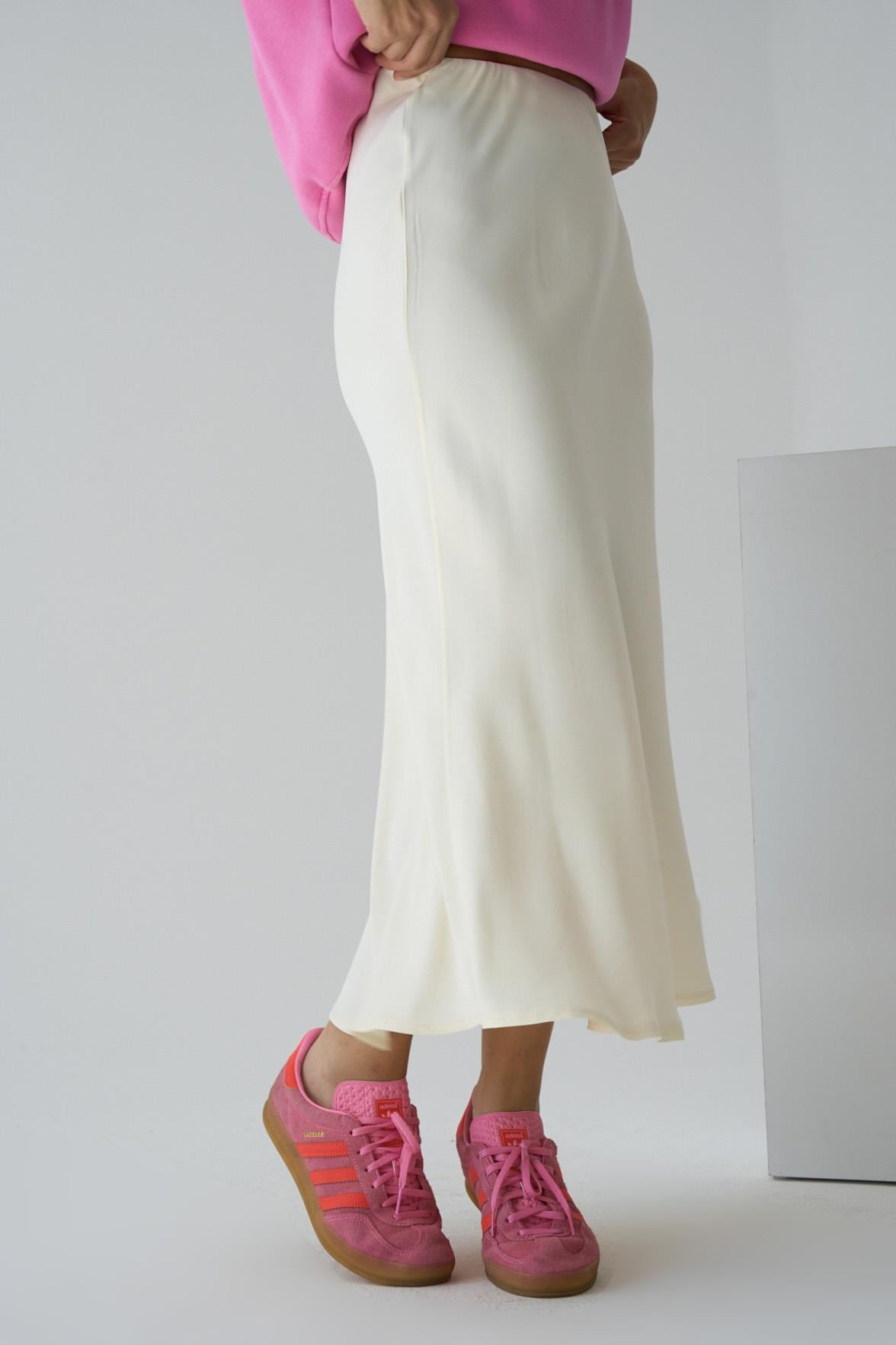 Kadın Scarlet Dokuma Etek - Krem