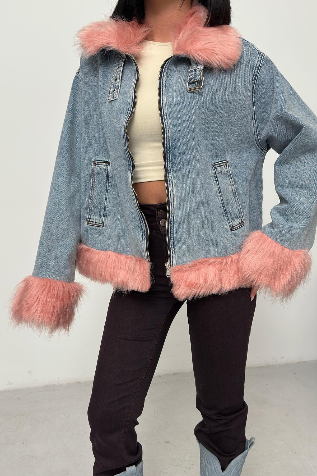 Kürklü Kot Ceket 6170