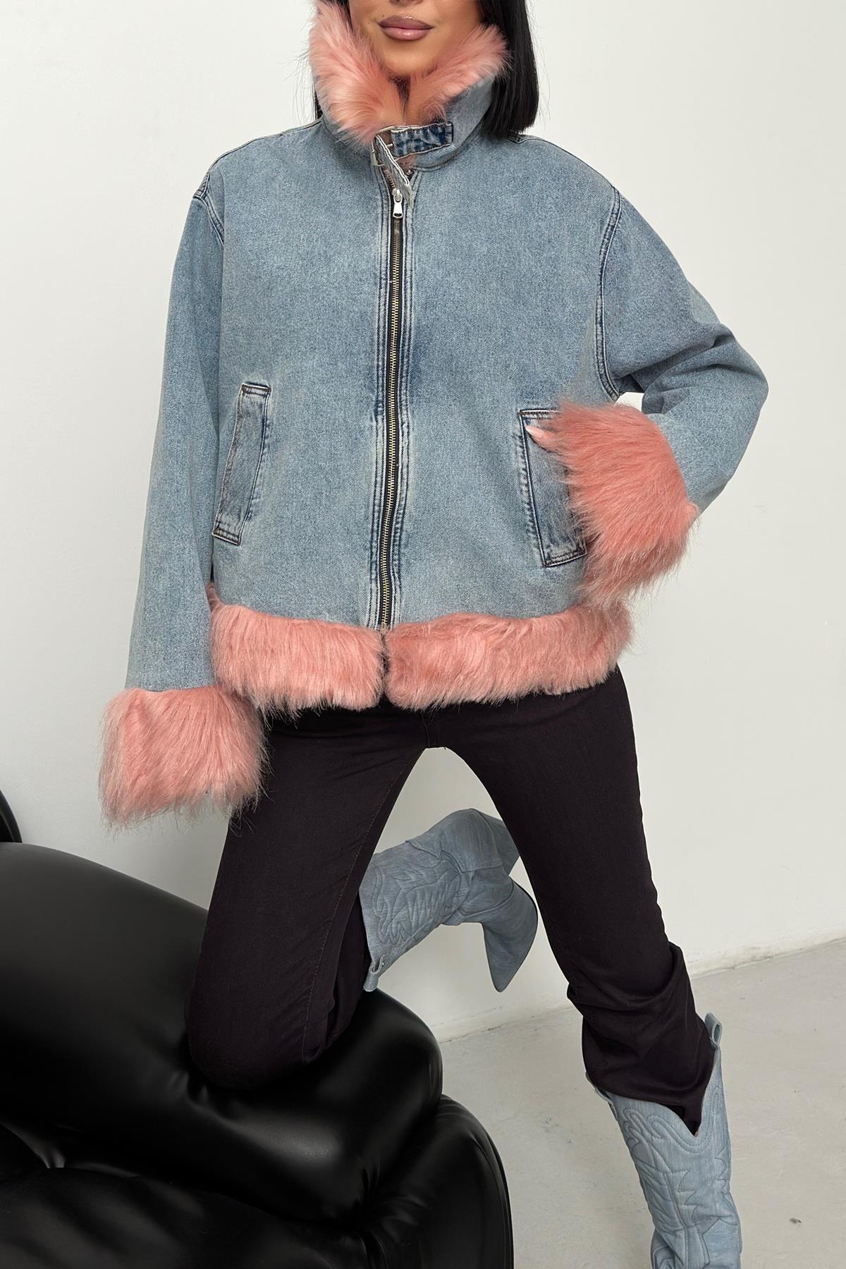 Kürklü Kot Ceket 6170