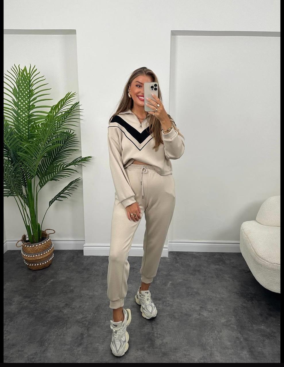 Oysh Model Modal Kumaş Şeritli Eşofman Takımı