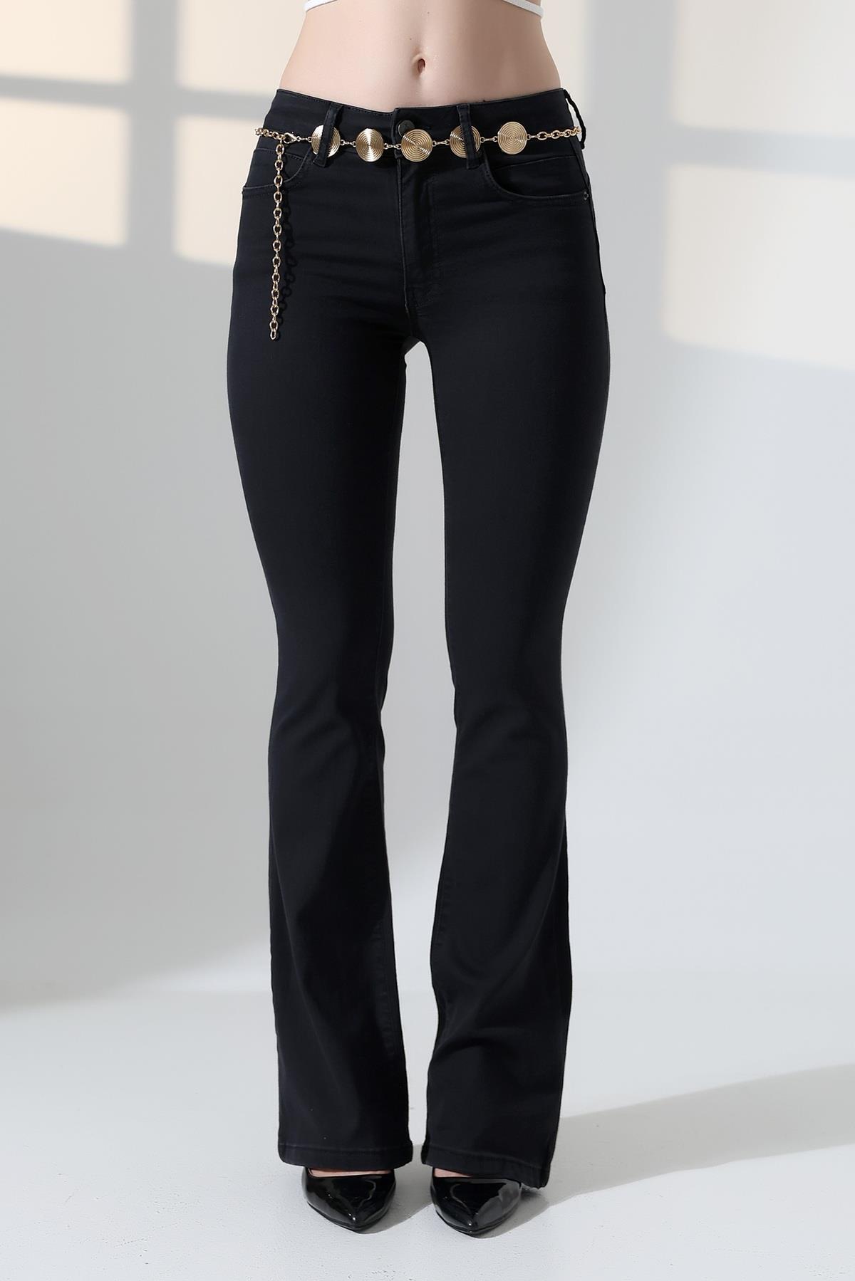 Push Up İspanyol Kot Pantolon 7108