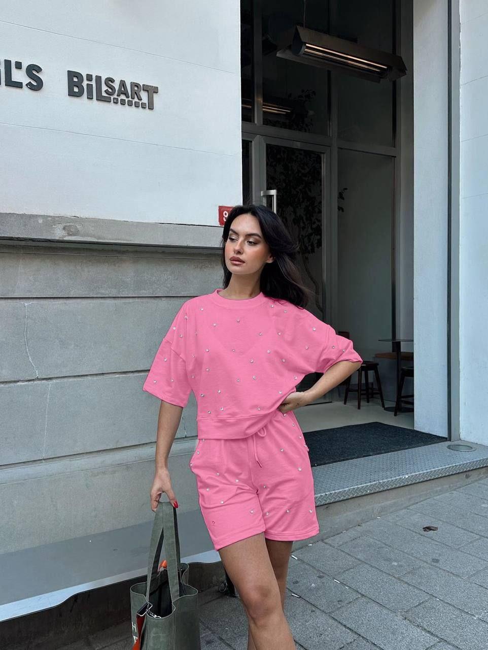 Taşlı Şortlu Takım