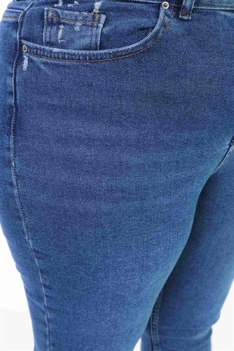 Dikişsiz Paça Mom Fit Kot Pantolon