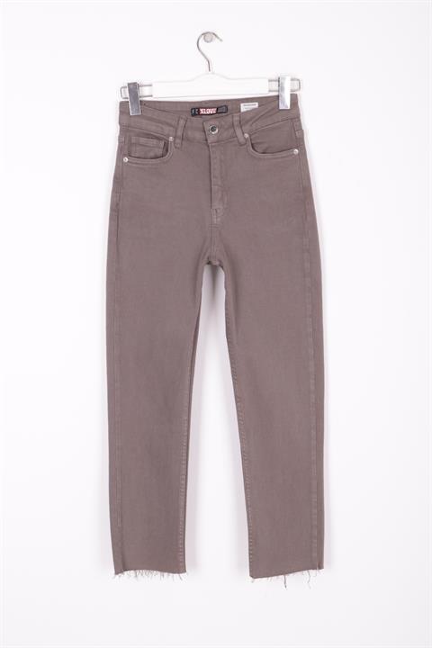 Dikişsiz Paça Mom Fit Kot Pantolon