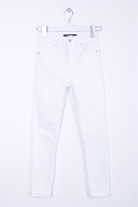 Duble Paça Skinny Kısa Boy Kot Pantolon