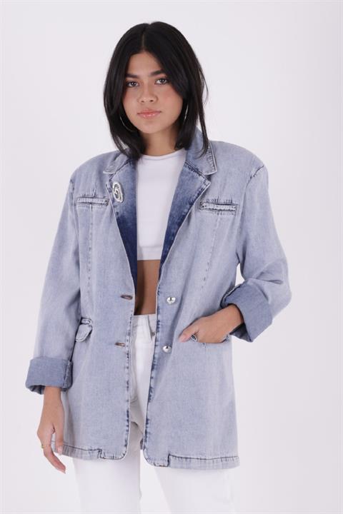 Düğmeli Klasik Blazer Ceket