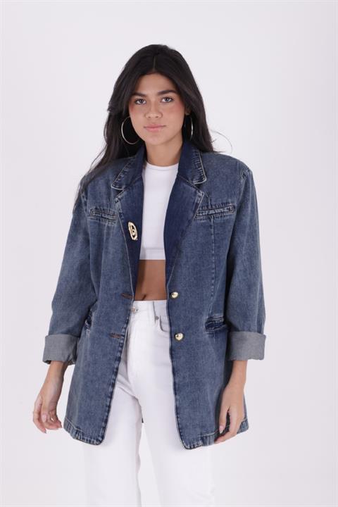 Düğmeli Klasik Blazer Ceket