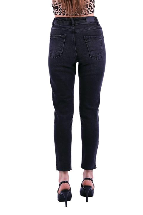 Fringe Ending Comfort Slim Ankle Length Ripped Jean Anthracite Denim Anthracite Denim (28-33)