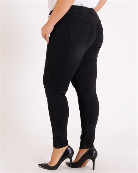 High Waisted and Ripped Jean Anthracite Denim Anthracite Denim (34-40)