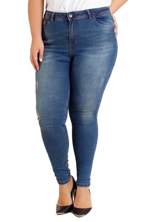 High Waisted and Ripped Jean Dark Tinted Denim Dark Tinted Denim (34-40)