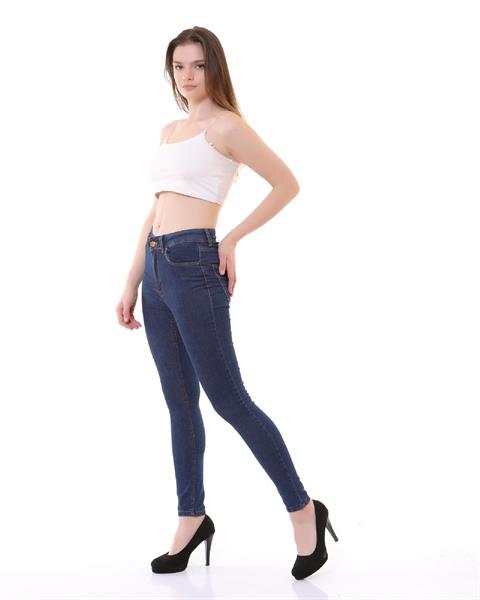 High Waisted Ankle Length Skinny Jean Regular Dark Blue Regular Dark Blue (26-31)