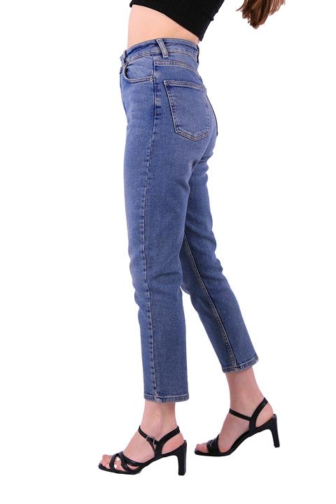 High Waisted Comfort Slim Ankle Length Jean Middle Blue - Tinted (28-33)