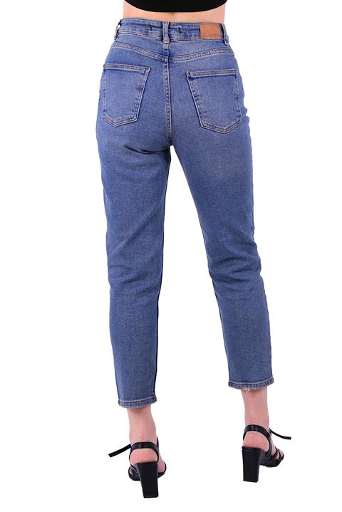 High Waisted Comfort Slim Ankle Length Jean Middle Blue - Tinted (28-33)