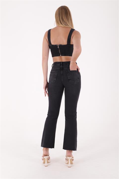 İspanyol Mom Fit Kot Pantolon