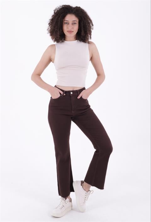 İspanyol Mom Fit Kot Pantolon