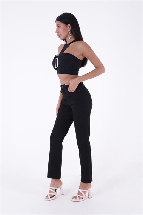 İspanyol Mom Fit Kot Pantolon