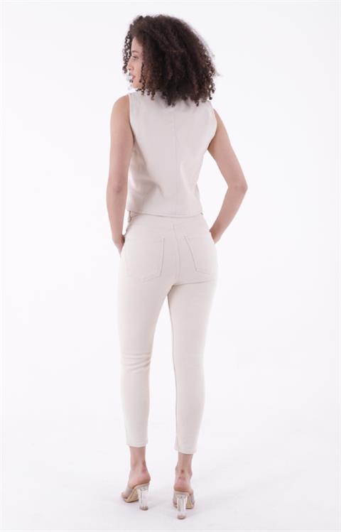 Kısa Boy Skinny Kot Pantolon