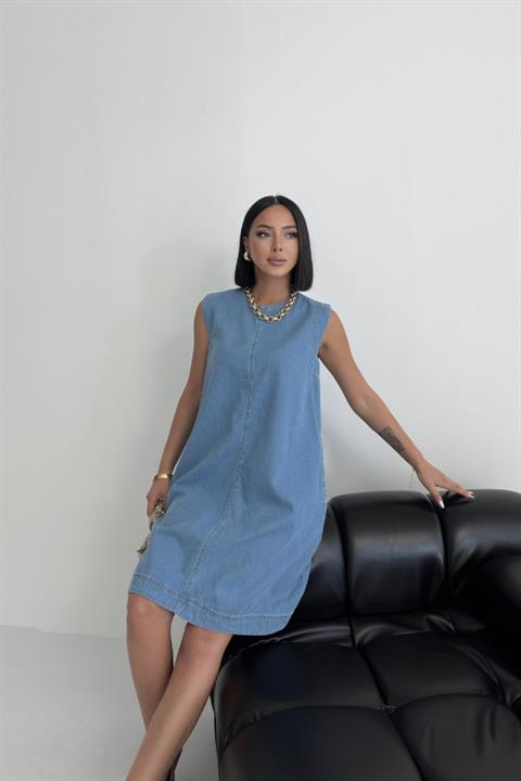 Kolsuz Cepli Oversize Elbise