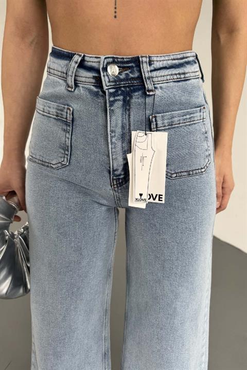 Ön Cep Detaylı Kot Pantolon