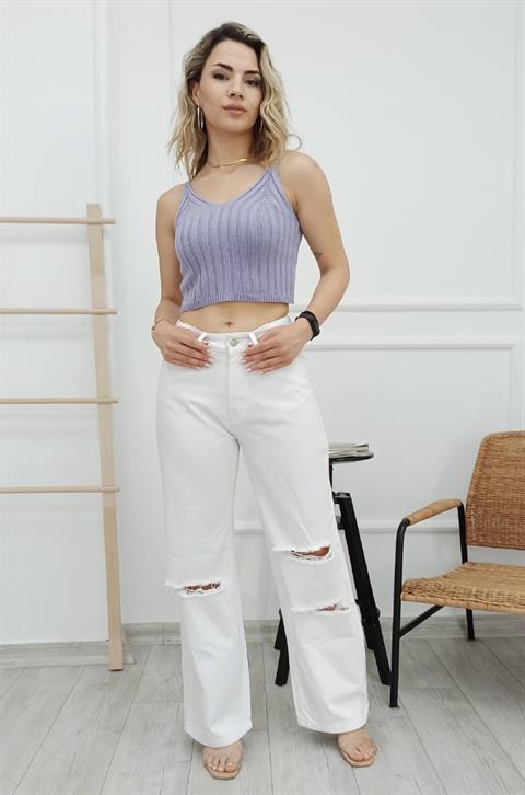 Palazzo Yırtık Pantolon