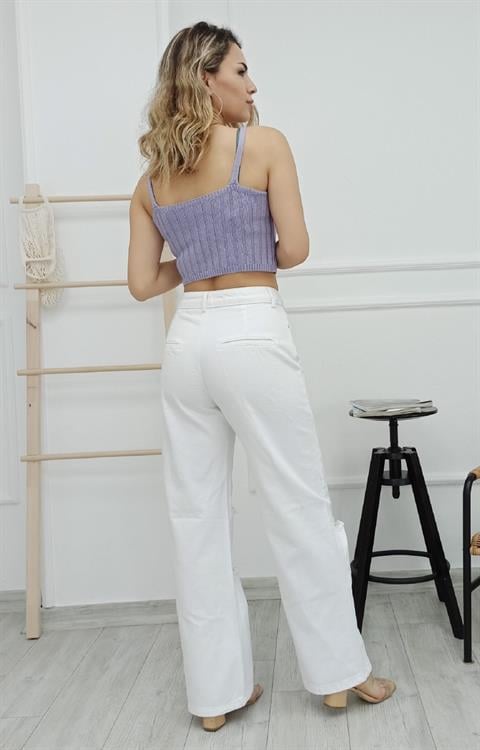 Palazzo Yırtık Pantolon