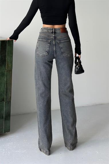 Baklava Desenli Taşlı Kot Pantolon