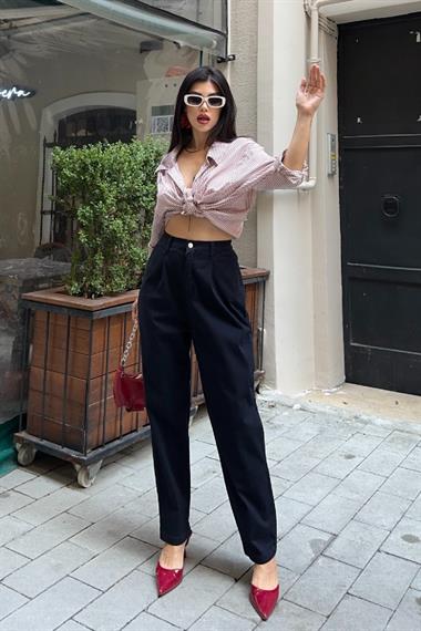 Beli Lastikli Havuç Pantolon