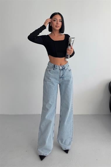 Bol Paça Baggy Relax Kot Pantolon