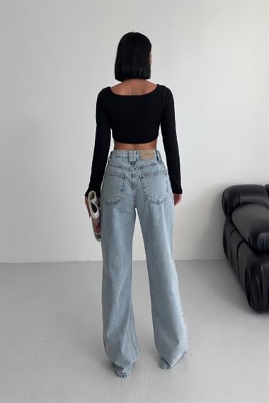 Bol Paça Baggy Relax Kot Pantolon