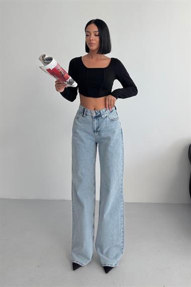 Bol Paça Baggy Relax Kot Pantolon