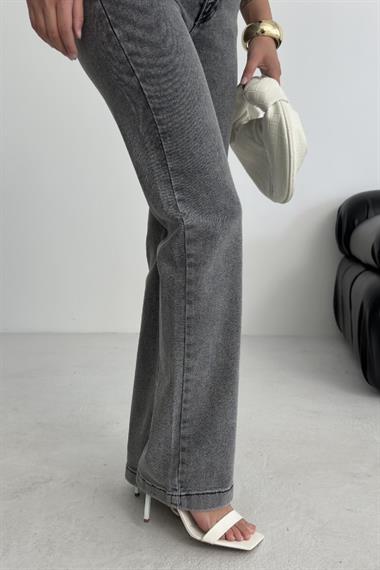 Dikişli Paça Bol Paça Relax Kot Pantolon