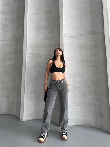 Dizi Pensli Baggy Kot Pantolon