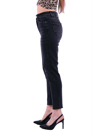 Fringe Ending Comfort Slim Ankle Length Ripped Jean Anthracite Denim Anthracite Denim (28-33)