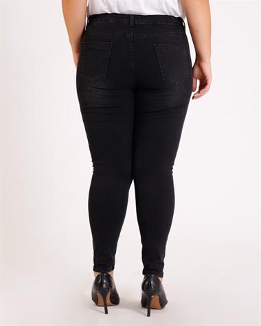 High Waisted and Ripped Jean Anthracite Denim Anthracite Denim (34-40)