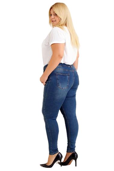 High Waisted and Ripped Jean Dark Tinted Denim Dark Tinted Denim (34-40)