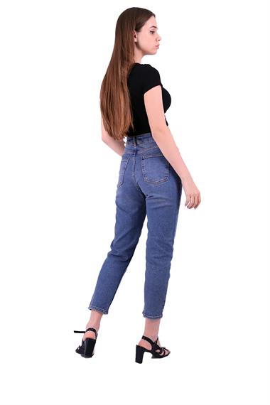 High Waisted Comfort Slim Ankle Length Jean Middle Blue - Tinted (28-33)