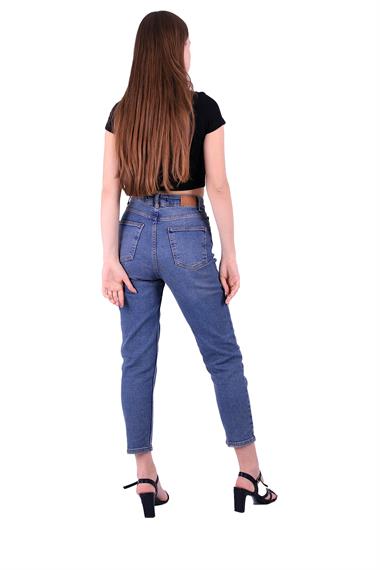 High Waisted Comfort Slim Ankle Length Jean Middle Blue - Tinted (28-33)