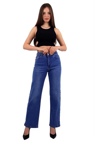 Jean with Snap Buttons On Leg Bottom Sides Light Blue Denim Light Blue Denim (27-32)