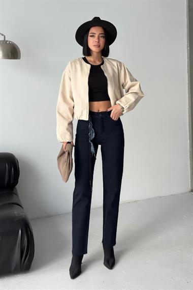 Lastikli Bomber Ceket