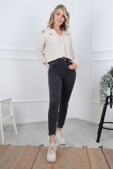 Paçası Mom Fit Kot Pantolon