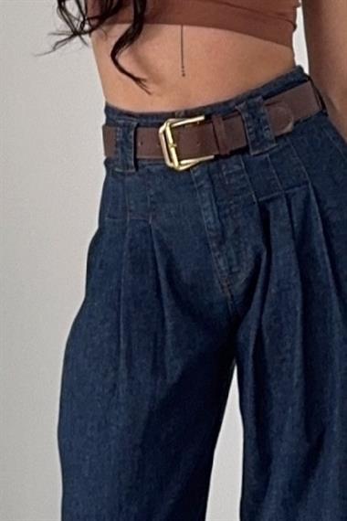 Pensli Bol Paça Kot Pantolon