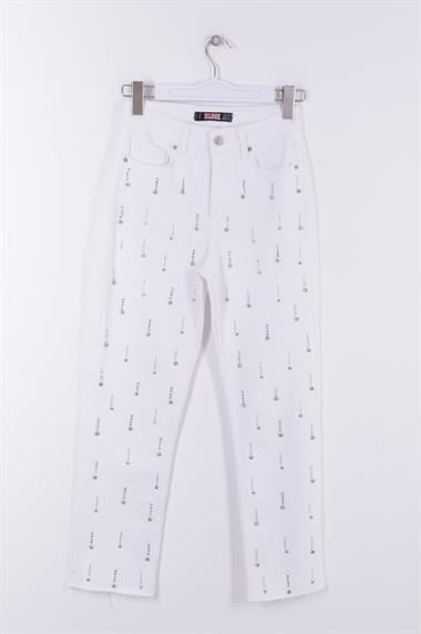 Tek Taraflı Droplı Mom Fit Kot Pantolon
