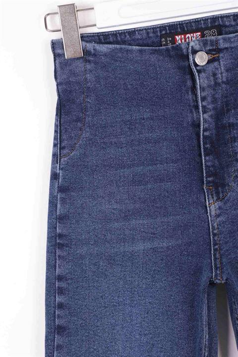 Wide Leg Jean with Dart and No Pocket Dark Blue Denim Dark Blue Denim (26-31)