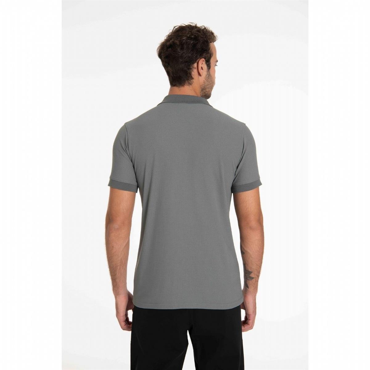 2AS Teal Polo Yaka Erkek Antrasit Tshirt