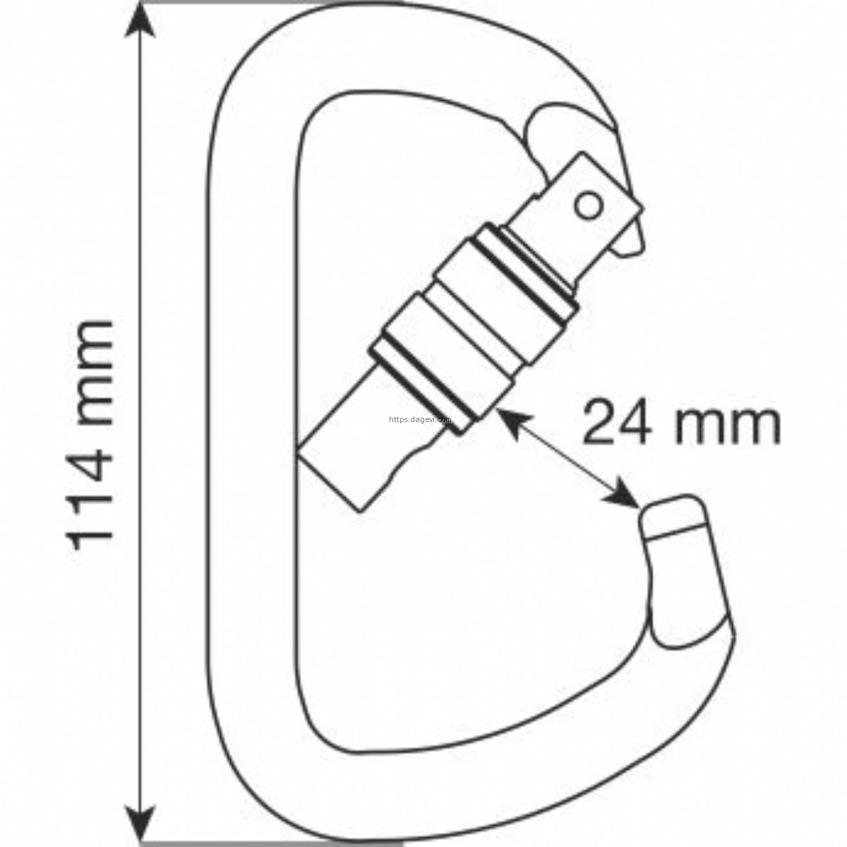 Camp D Pro Vidalı Çelik Karabina
