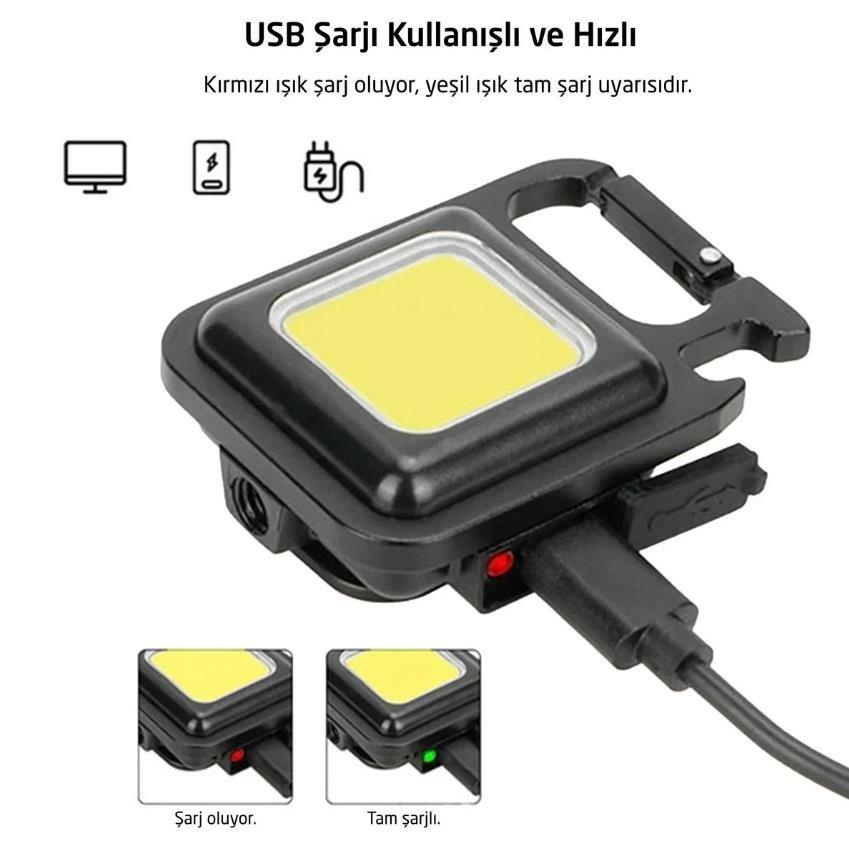 Milo Adventure Design 350 Lümen Çok Fonksiyonlu Anahtarlık Fener