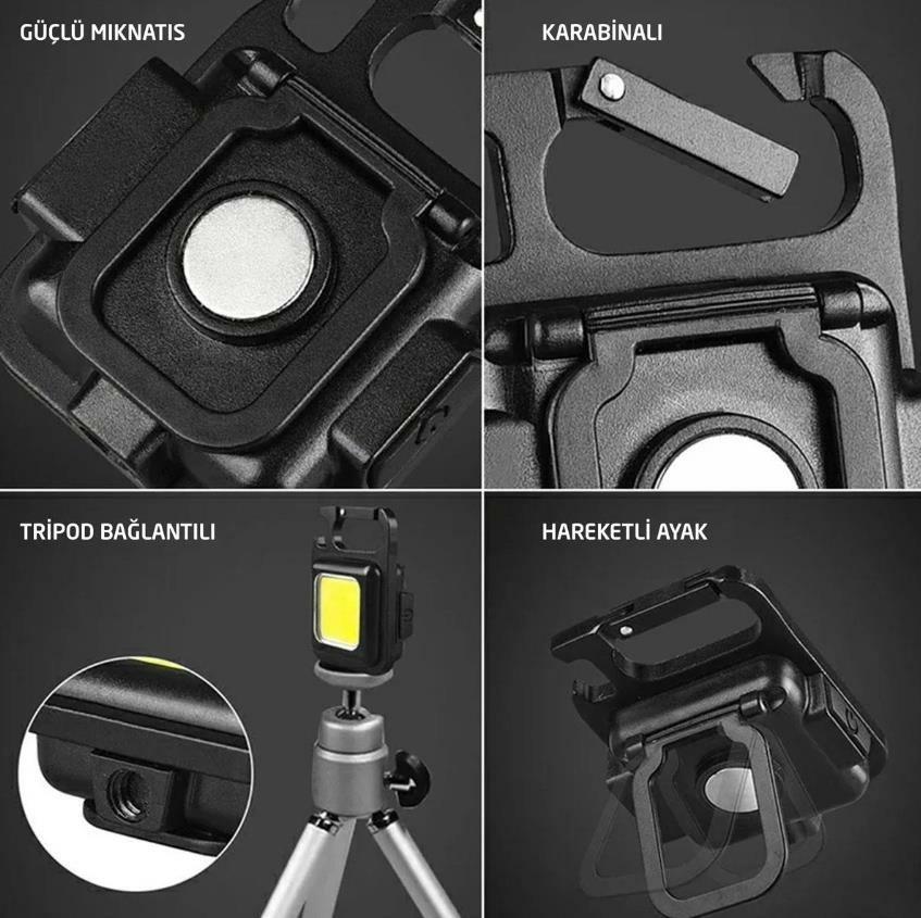 Milo Adventure Design 350 Lümen Çok Fonksiyonlu Anahtarlık Fener