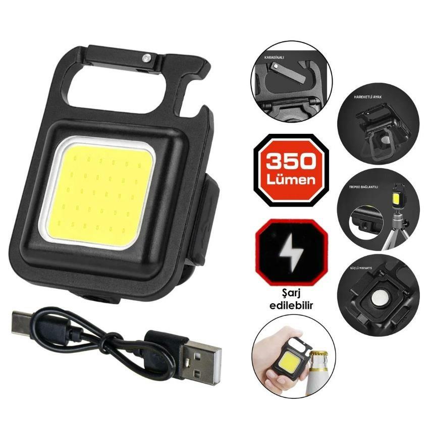 Milo Adventure Design 350 Lümen Çok Fonksiyonlu Anahtarlık Fener